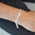 Pulsera Grumet Plana · Plata Ley 925 · 22cm
