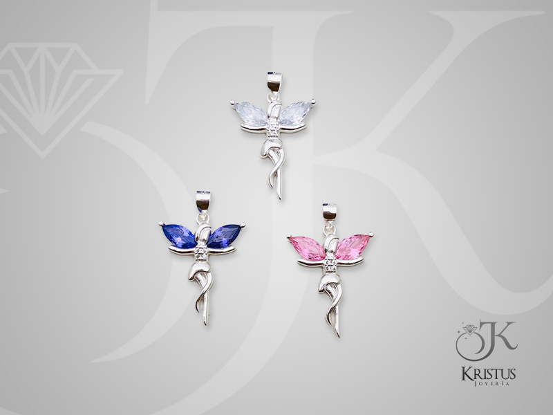 Colgante de HADA de Plata Fina Ley 925 - Magia y Encanto