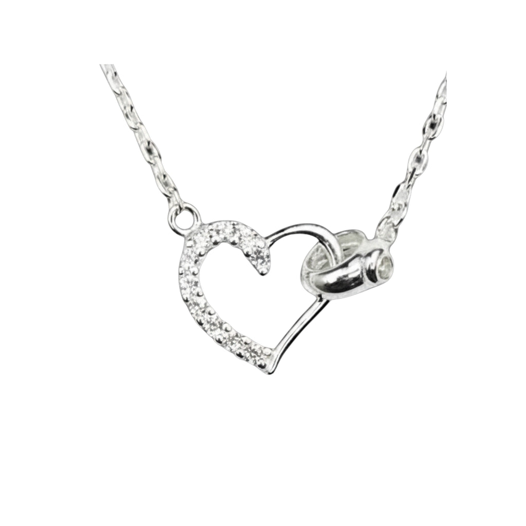 Collar Corazón Unido – Plata Fina 925