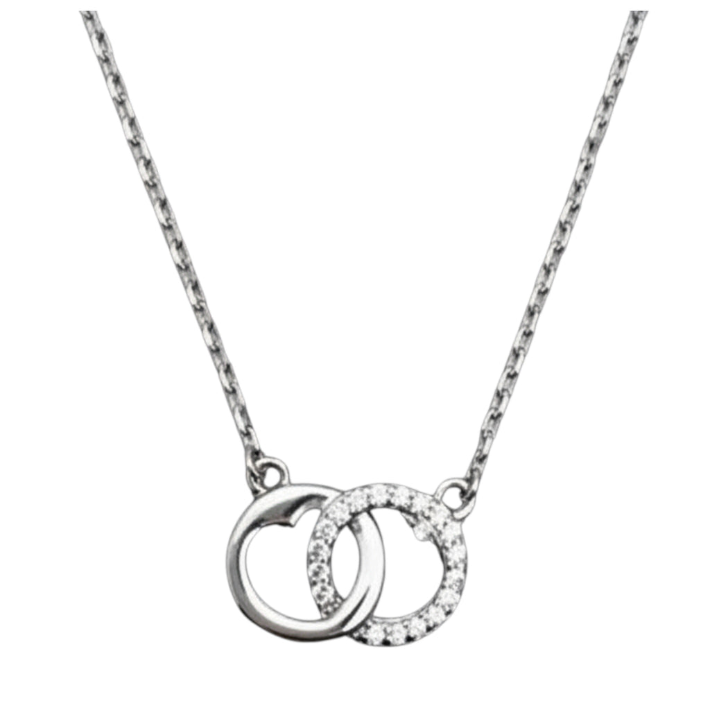 Collar Aros Entrelazados – Plata Fina 925