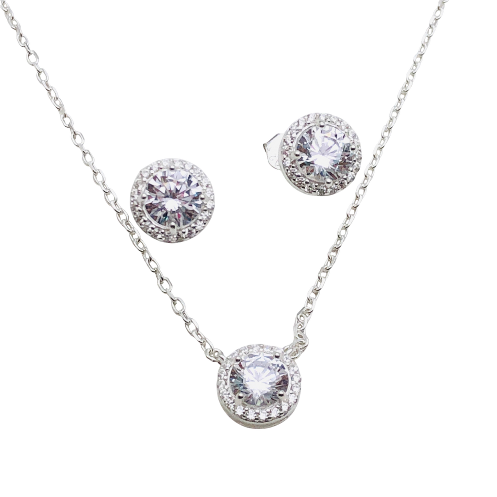 Set Clásico Brillante – Plata Fina 925