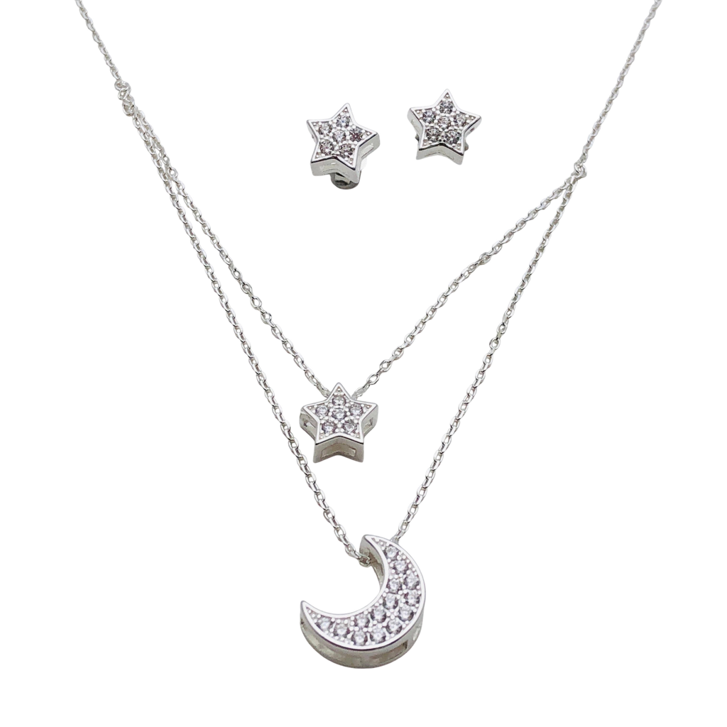 Set Estrellas y Luna – Plata Fina 925