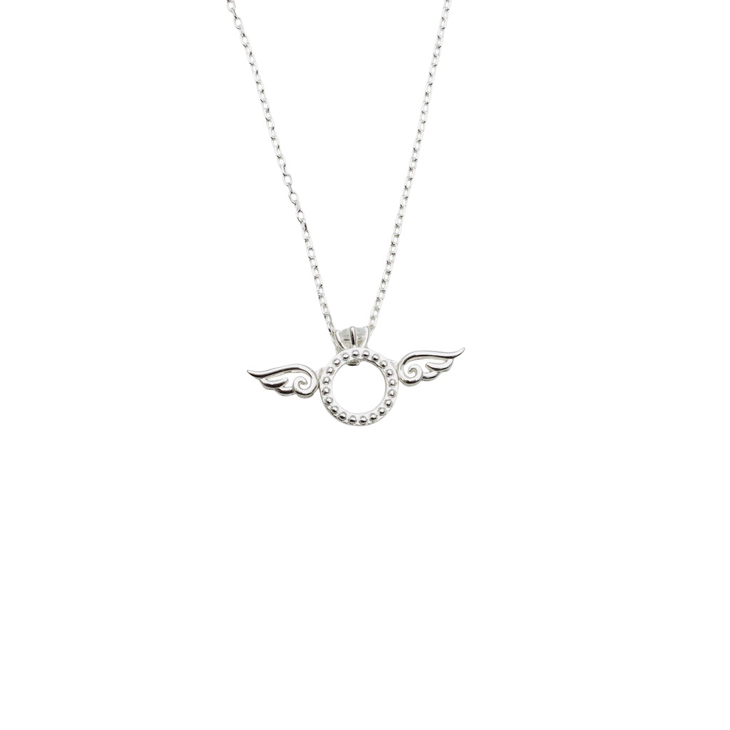 Collar Aro de Luz Alado – Plata Fina 925