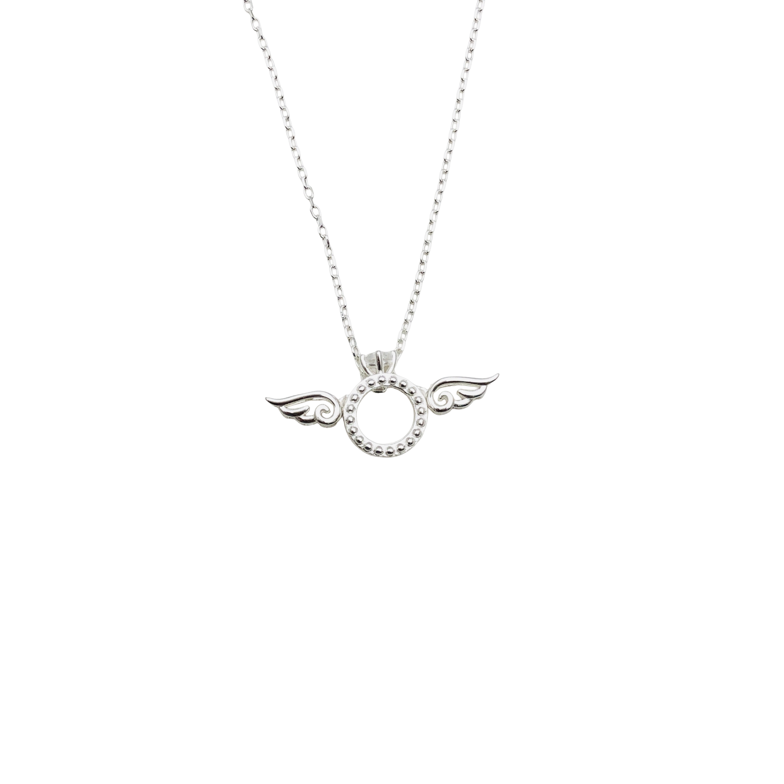 Collar Aro de Luz Alado – Plata Fina 925