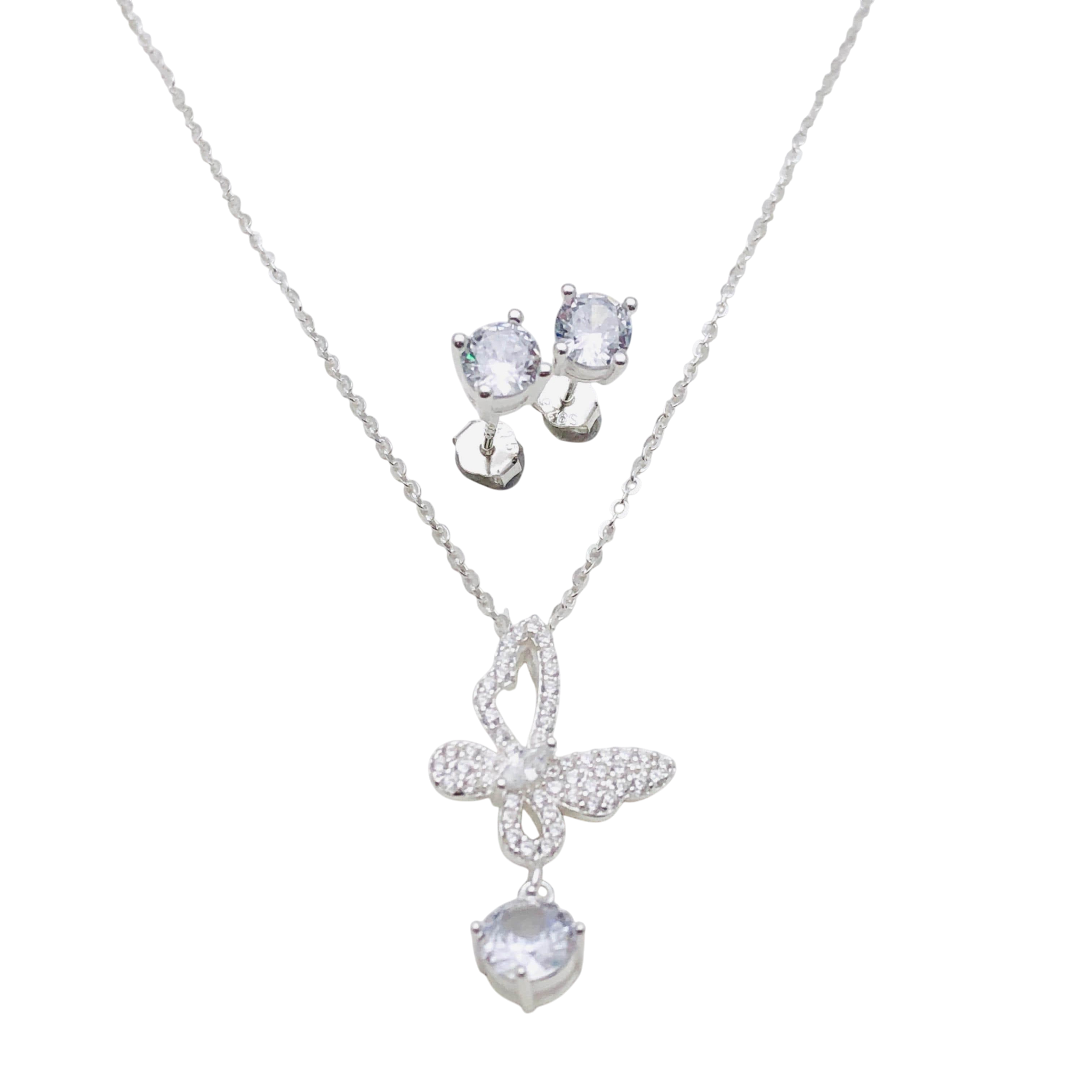 Set Mariposa de Luz – Plata Fina 925