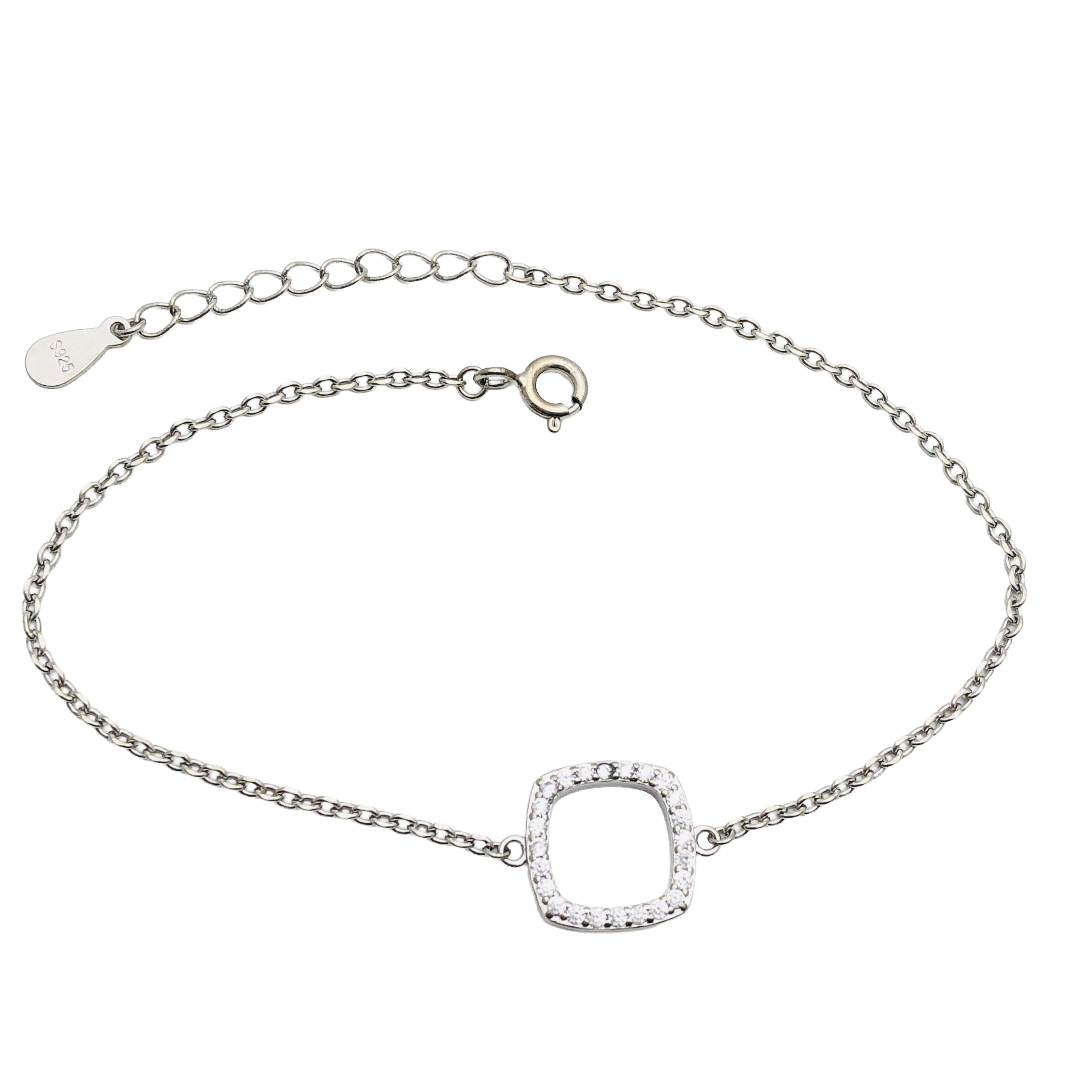 Pulsera Minimal Square – Plata Fina 925