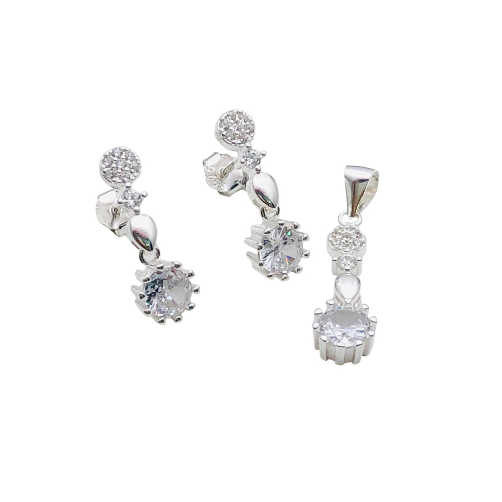 Conjunto Brillo Eterno – Plata Fina 925