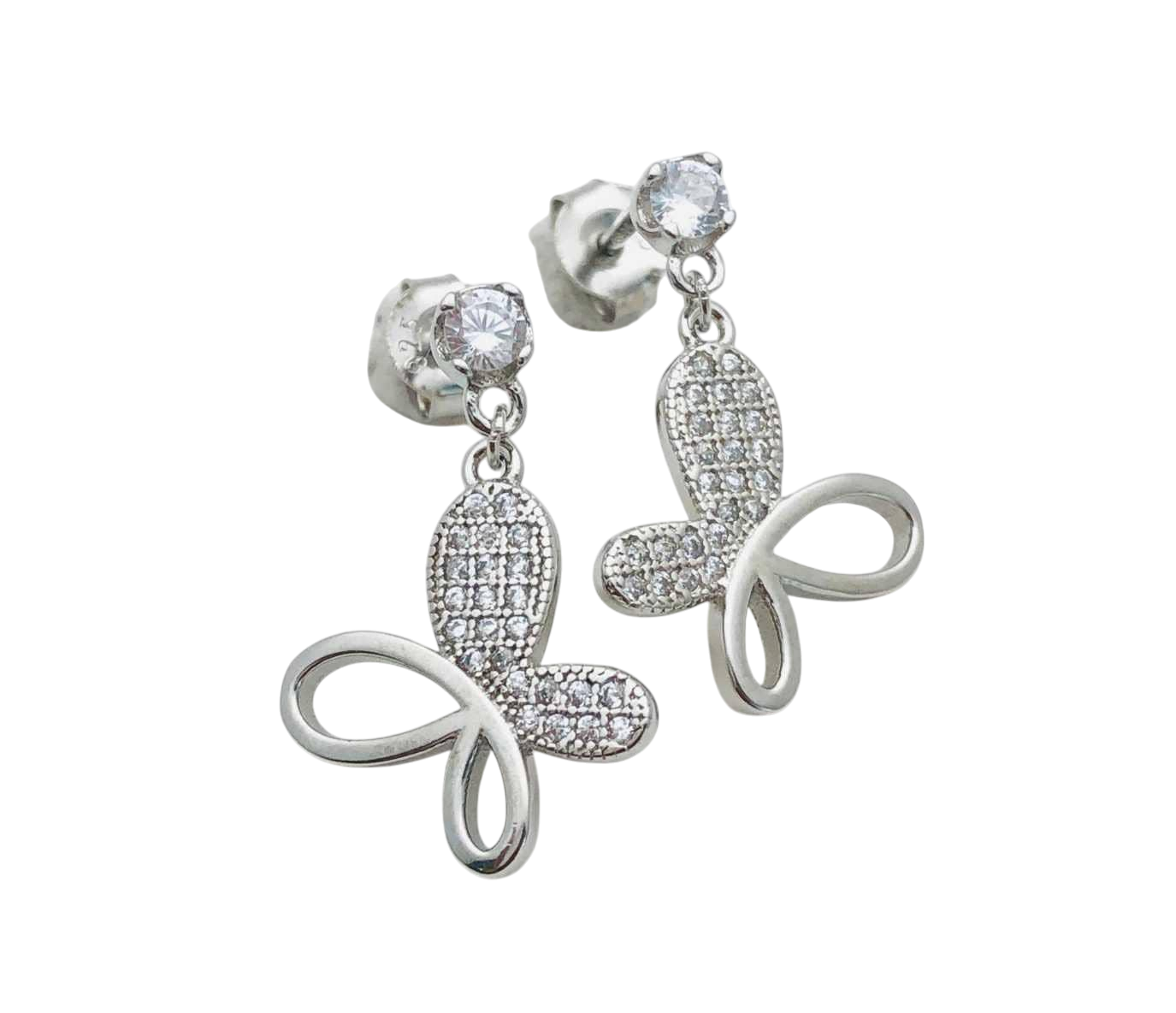 Aros Mariposa Elegante – Plata Fina 925