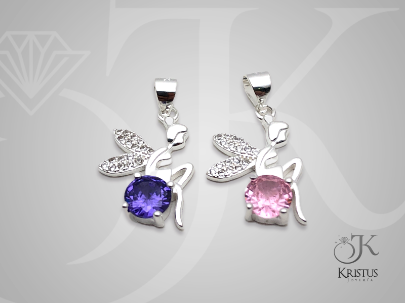 Colgante de HADA de Plata Fina Ley 925 - Magia y Elegancia.