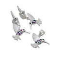 Conjunto Colibrí Multicolor – Plata Fina 925