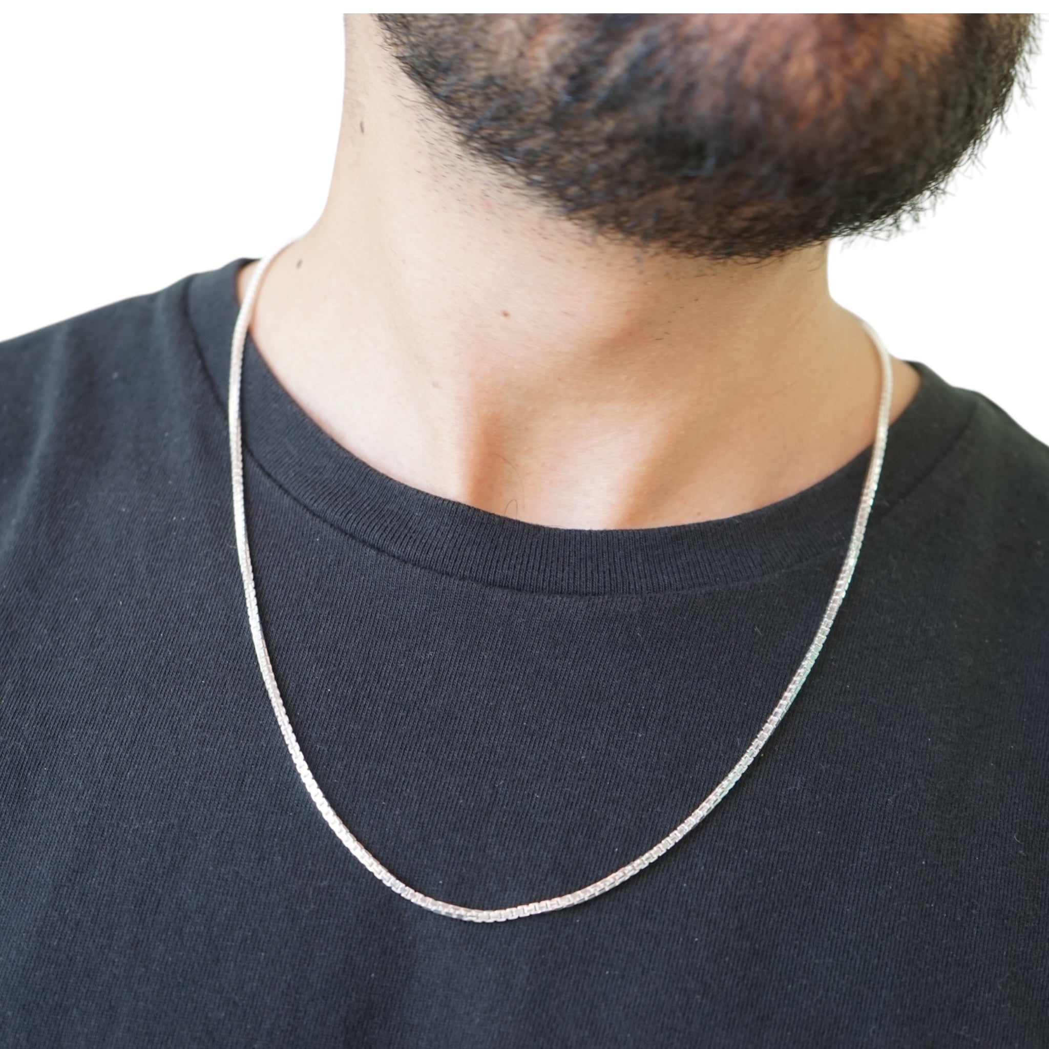 Cadena Veneciana · Plata Ley 925 · 60 cm