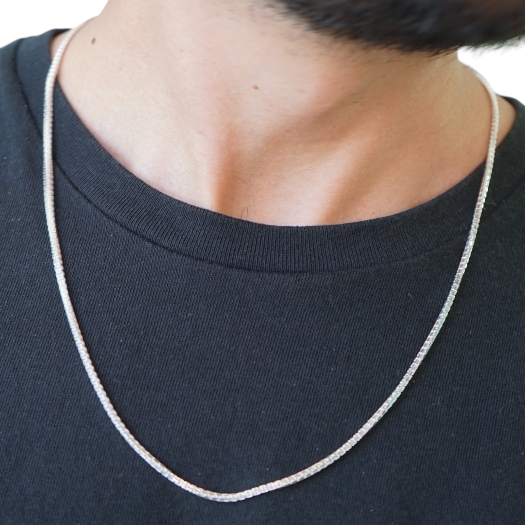 Cadena Veneciana · Plata Ley 925 · 60 cm