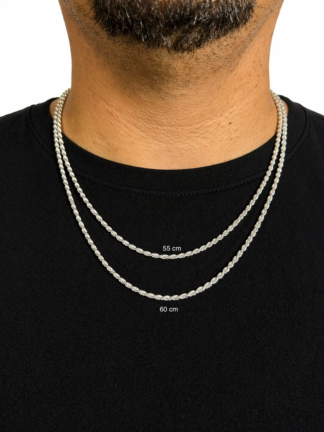 Cadena Tourbillon Plata 925 – 55cm y 60 cm Fabricación Italiana