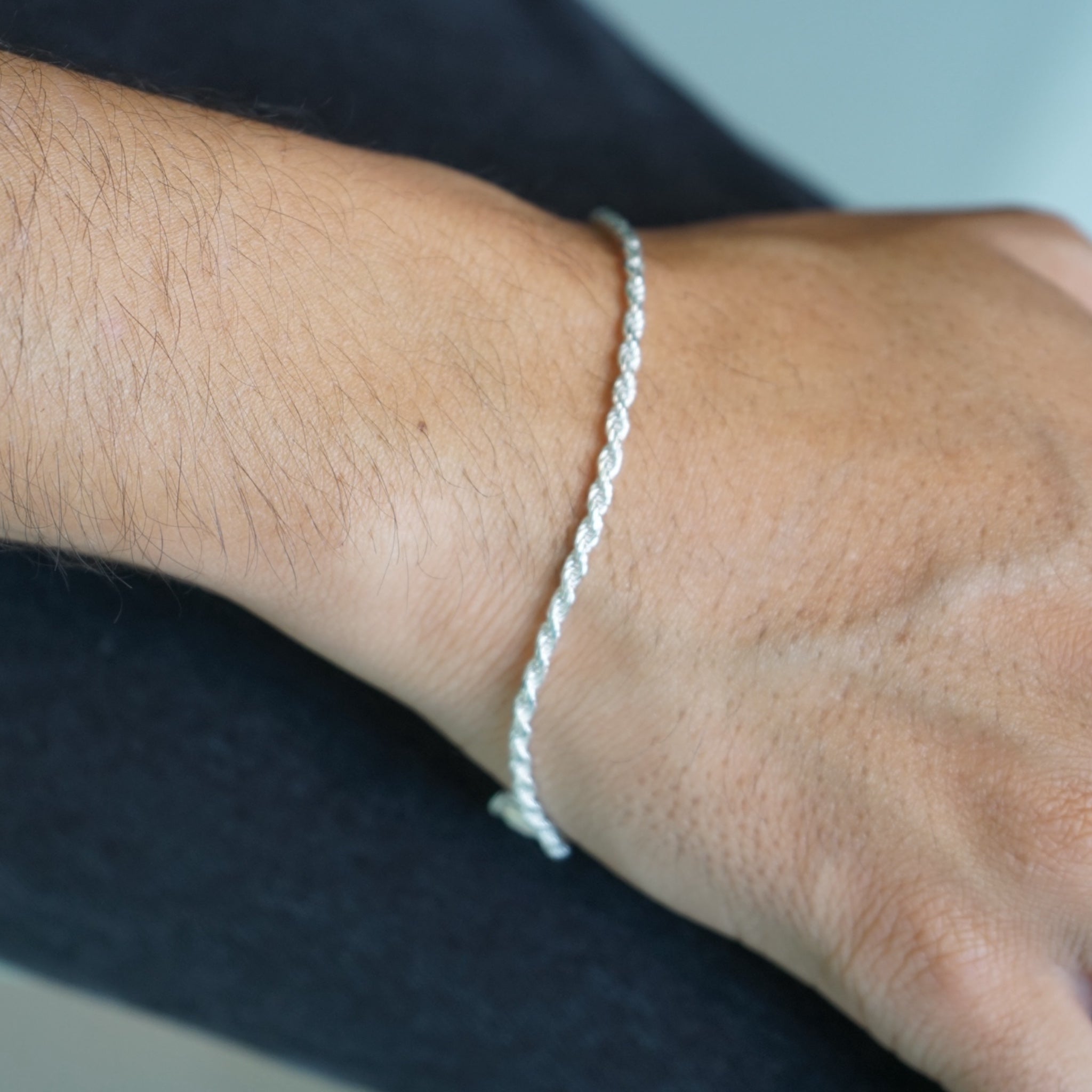 Pulsera Tourbillon Plata Ley 925 (21 cm · 3 mm) – Joyería Premium