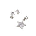 Conjunto Estrella Brillante – Plata Fina 925