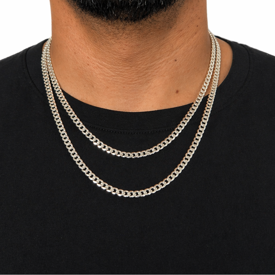 Cadena Italiana Grumet en Plata 925 – 55 y 60 cm.