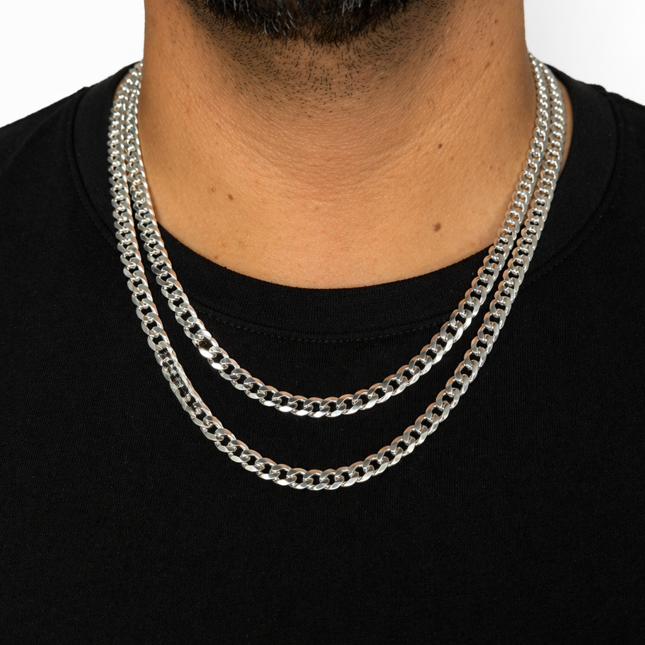 Cadena Italiana Grumet en Plata 925 – 55 y 60 cm
