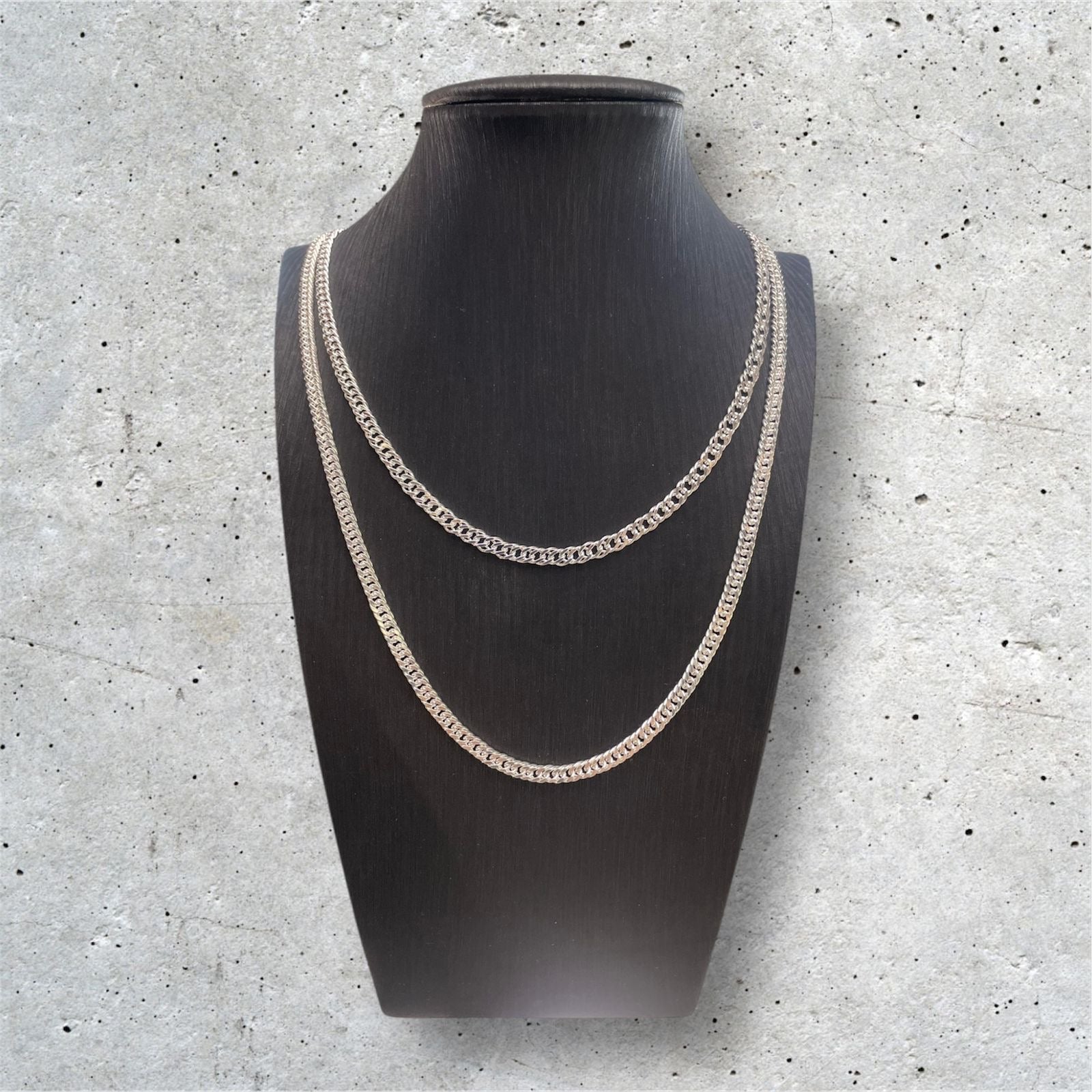 CADENA DOBLE GRUMET PLATA 925 - FABRICACION ITALIANA