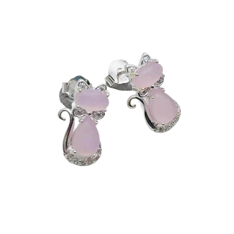 Aros Kitty Gem – Plata Fina 925