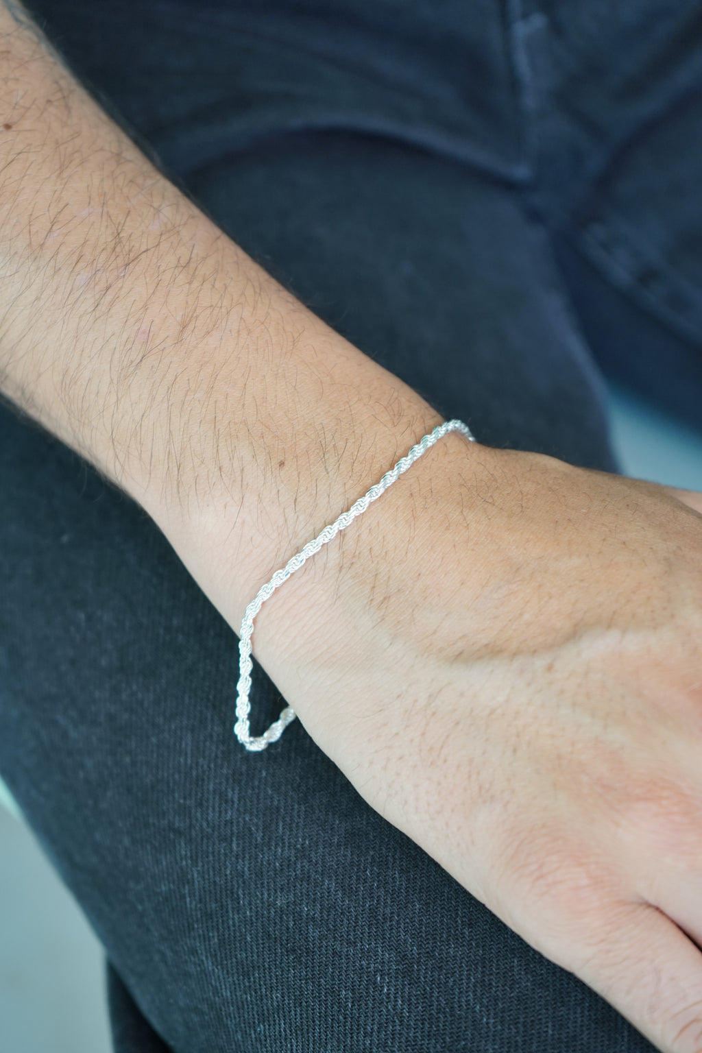 Pulsera Torbillon Especial · Plata Ley 925 · 21 cm · 2 mm (Exclusiva Kristus)