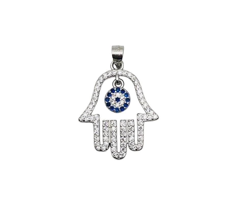 Colgante Hamsa Protect – Plata Fina 925