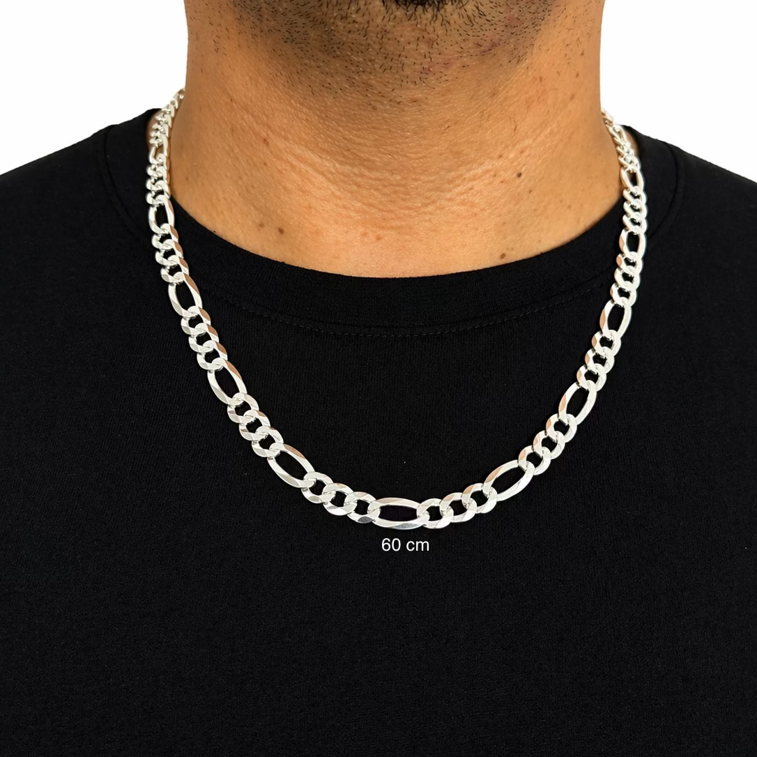 Cadena Cartier Plata 925 – 60 cm Fabricación Italiana