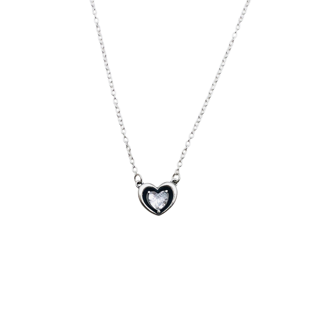 Collar Corazón Esencial -  Plata Fina 925
