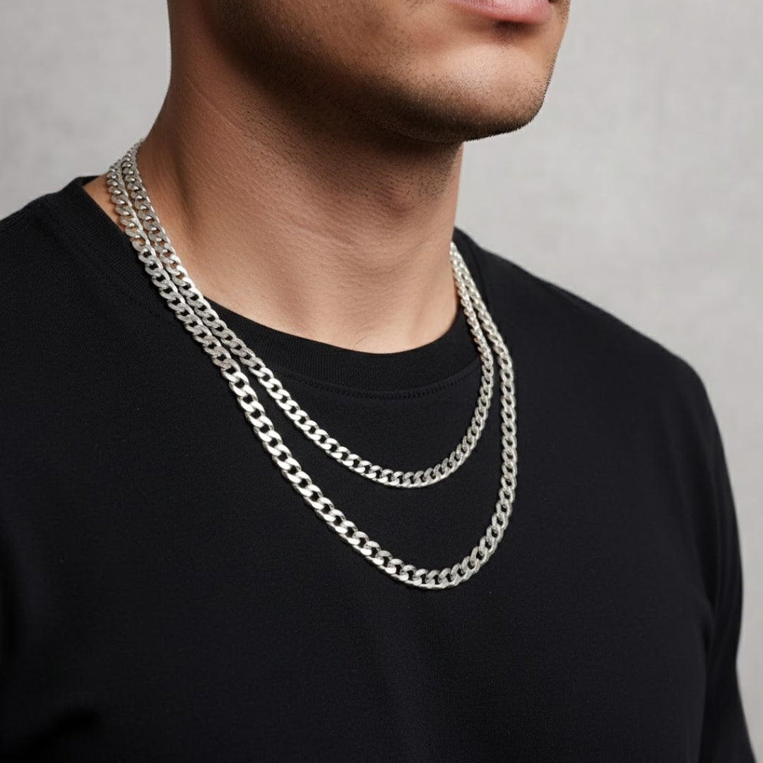 Cadena Italiana Grumet en Plata 925 – 55 y 60 cm