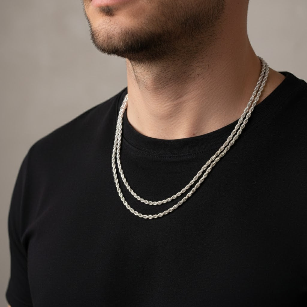 Cadena Tourbillon Plata 925 – Fabricación Italiana