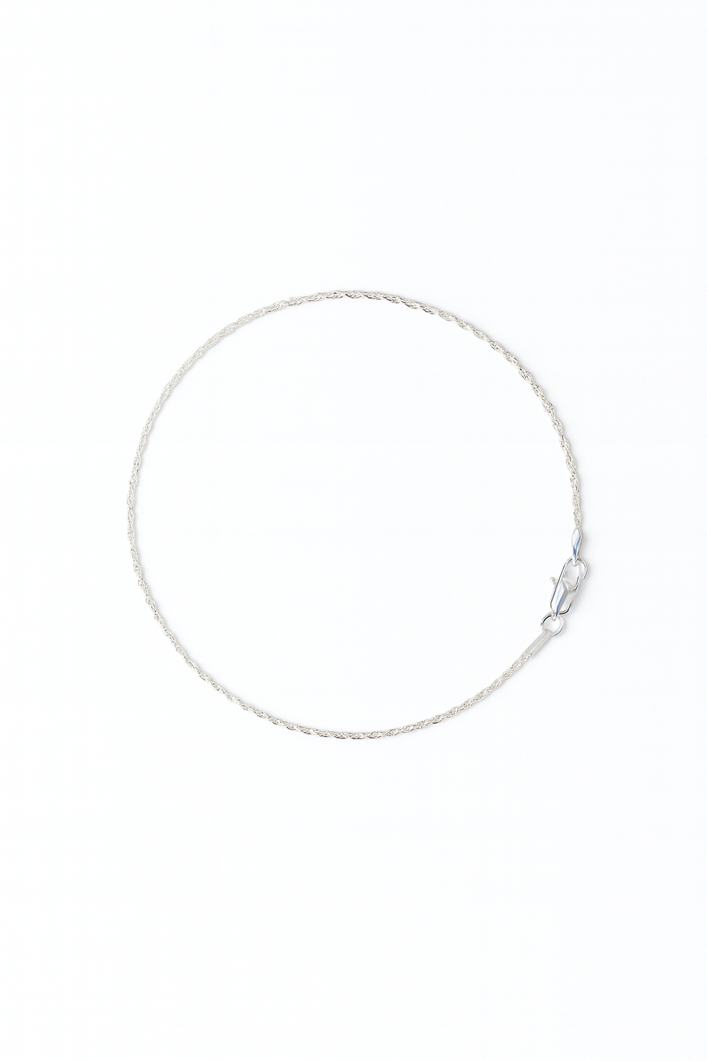 Pulsera Torbillon Especial · Plata Ley 925 · 21 cm · 2 mm (Exclusiva Kristus)