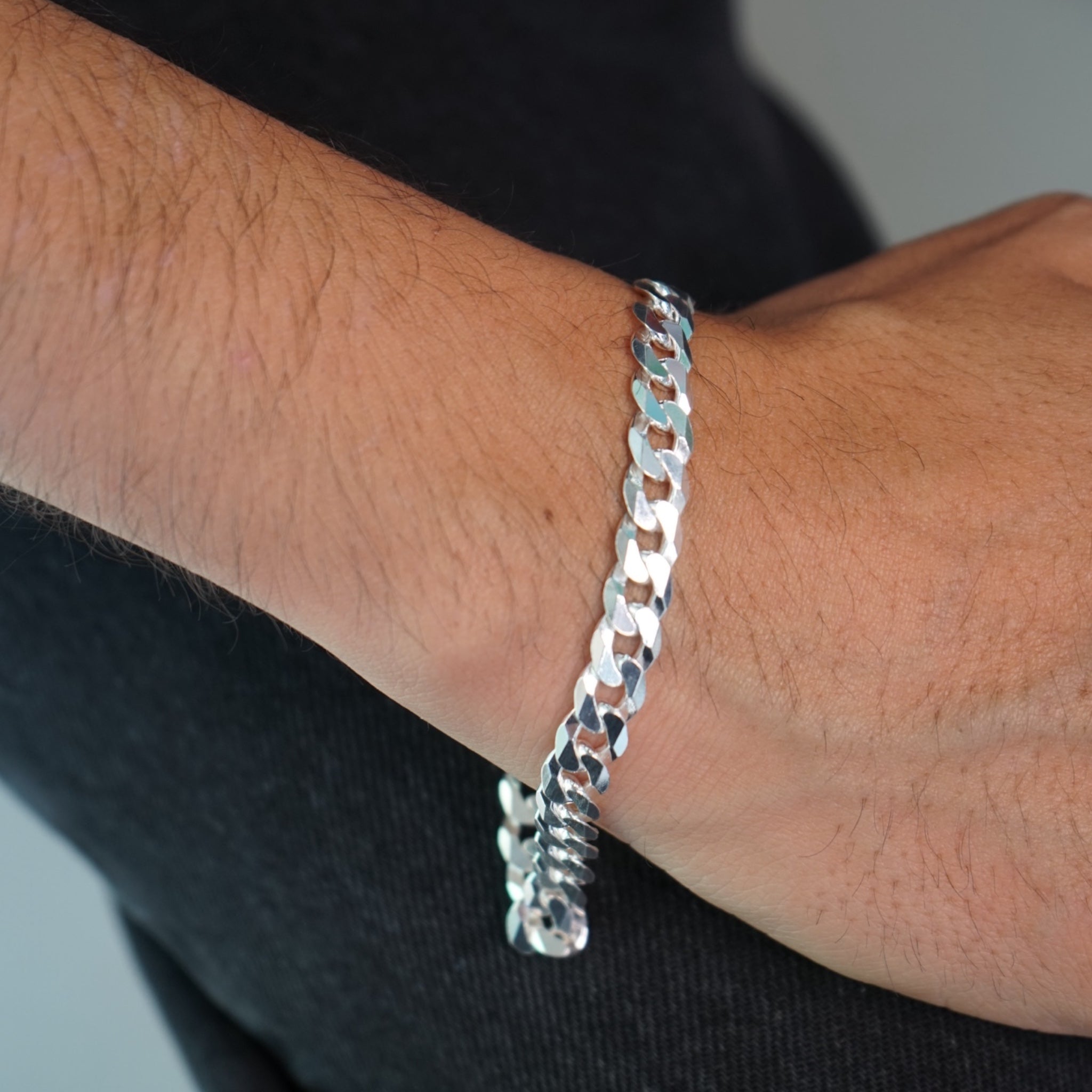 Pulsera Grumet Plata Ley 925 (22 cm) – Joyería Premium
