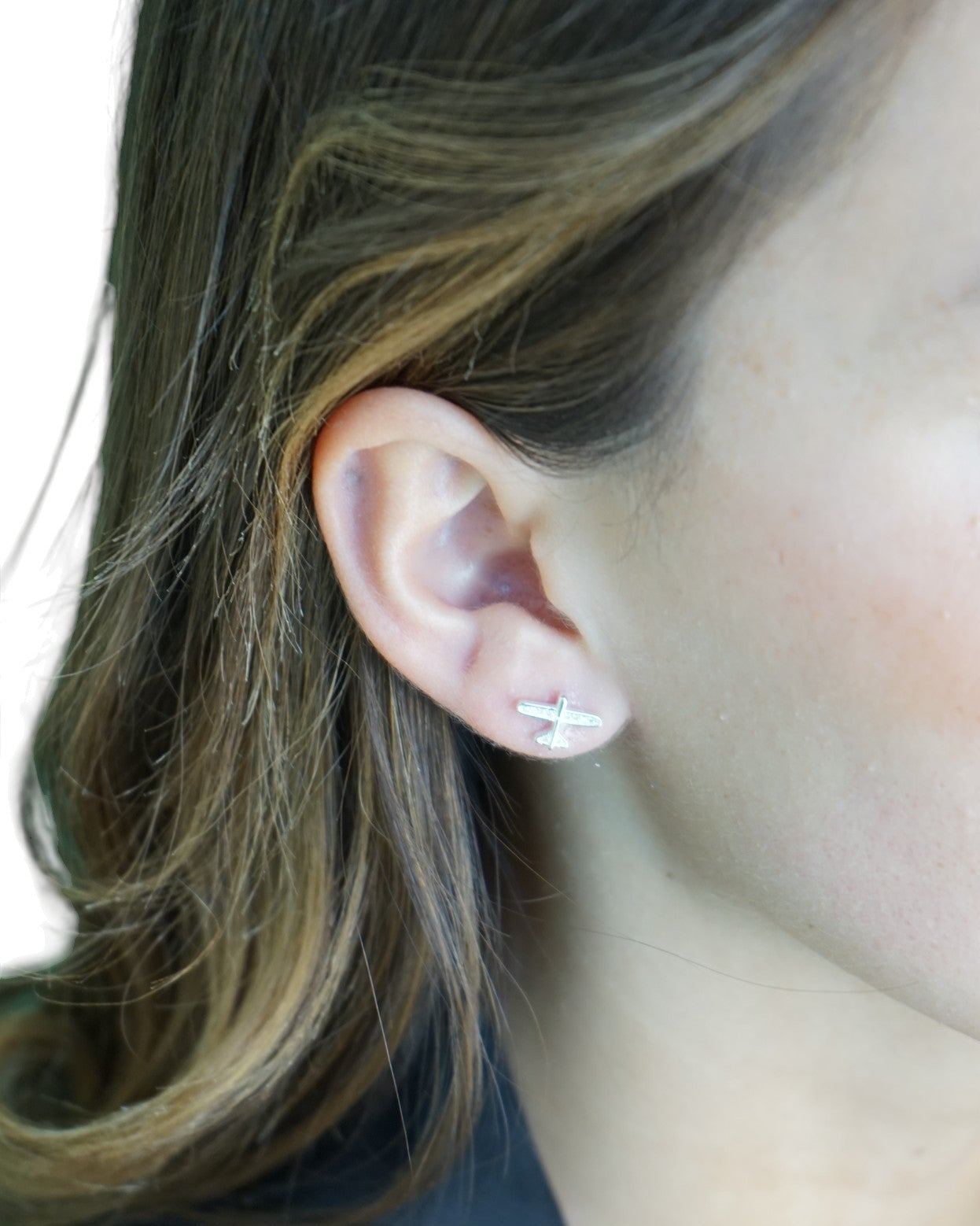 Conjunto Avión en Plata Fina 925