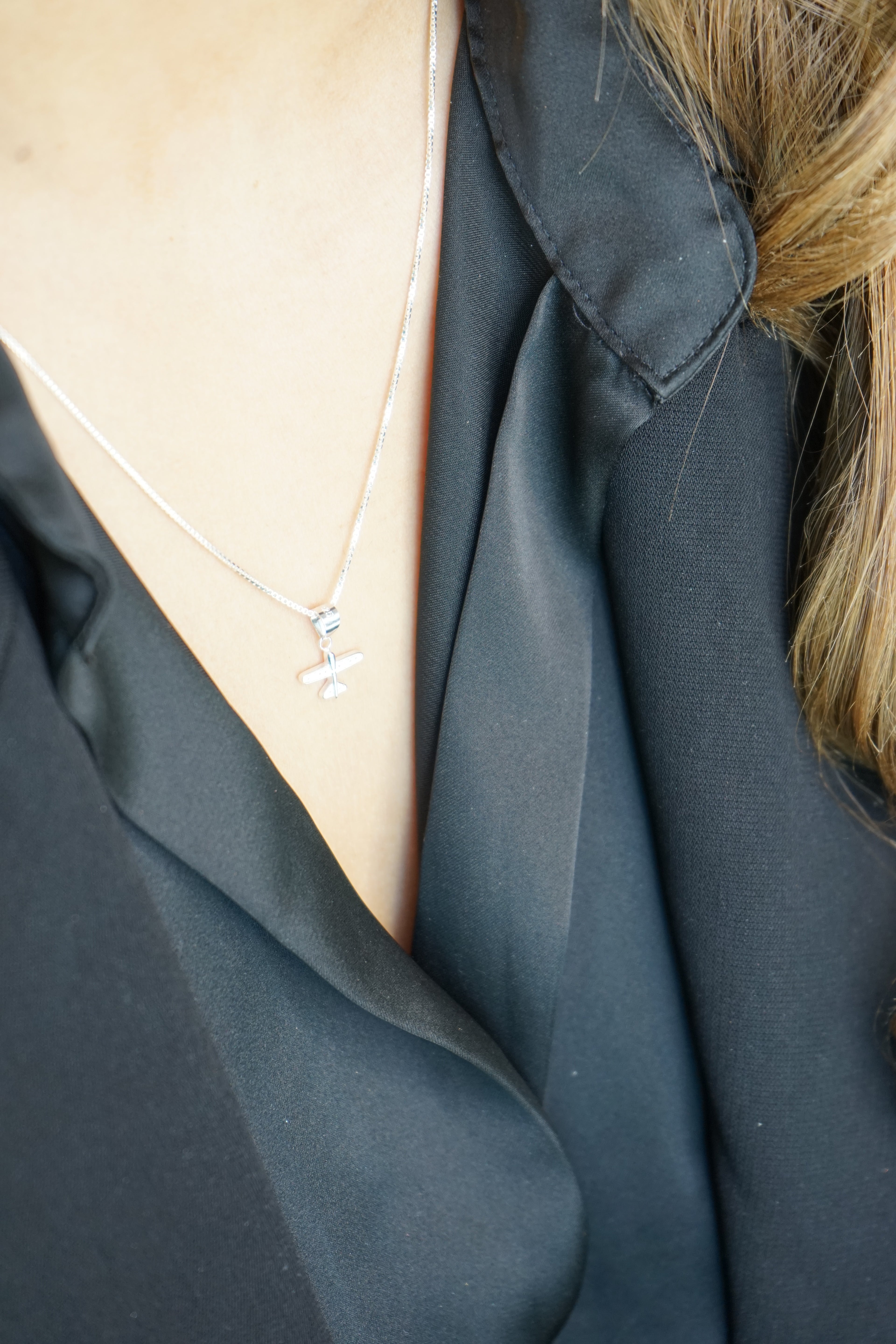 Conjunto Avión en Plata Fina 925