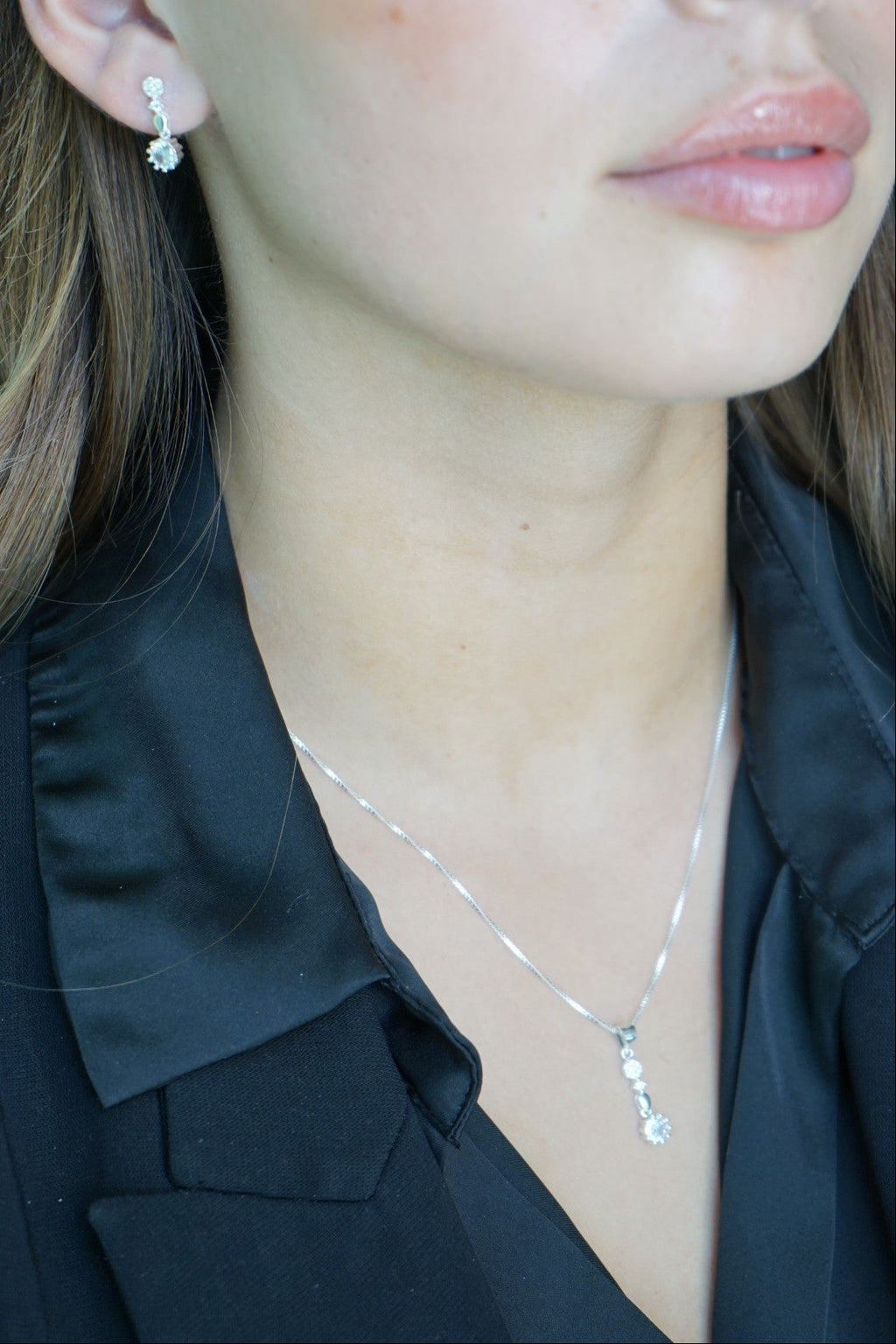 Conjunto Brillo Eterno – Plata Fina 925