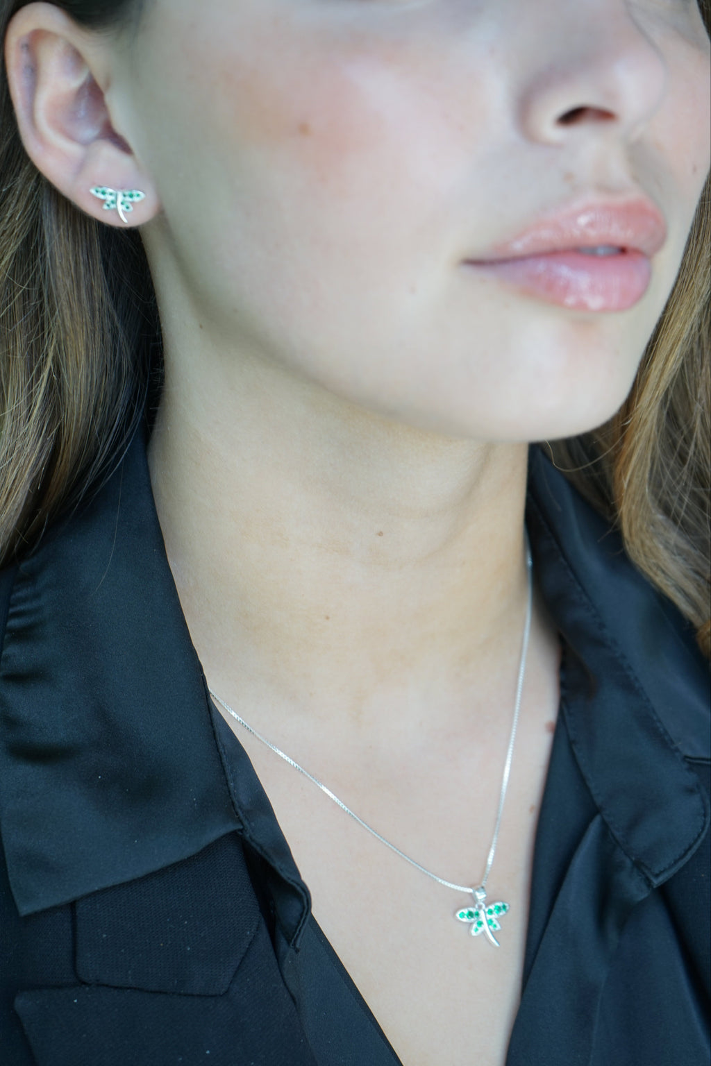 Conjunto LIBELULA en Plata Fina 925 - Transformación y evolución personal