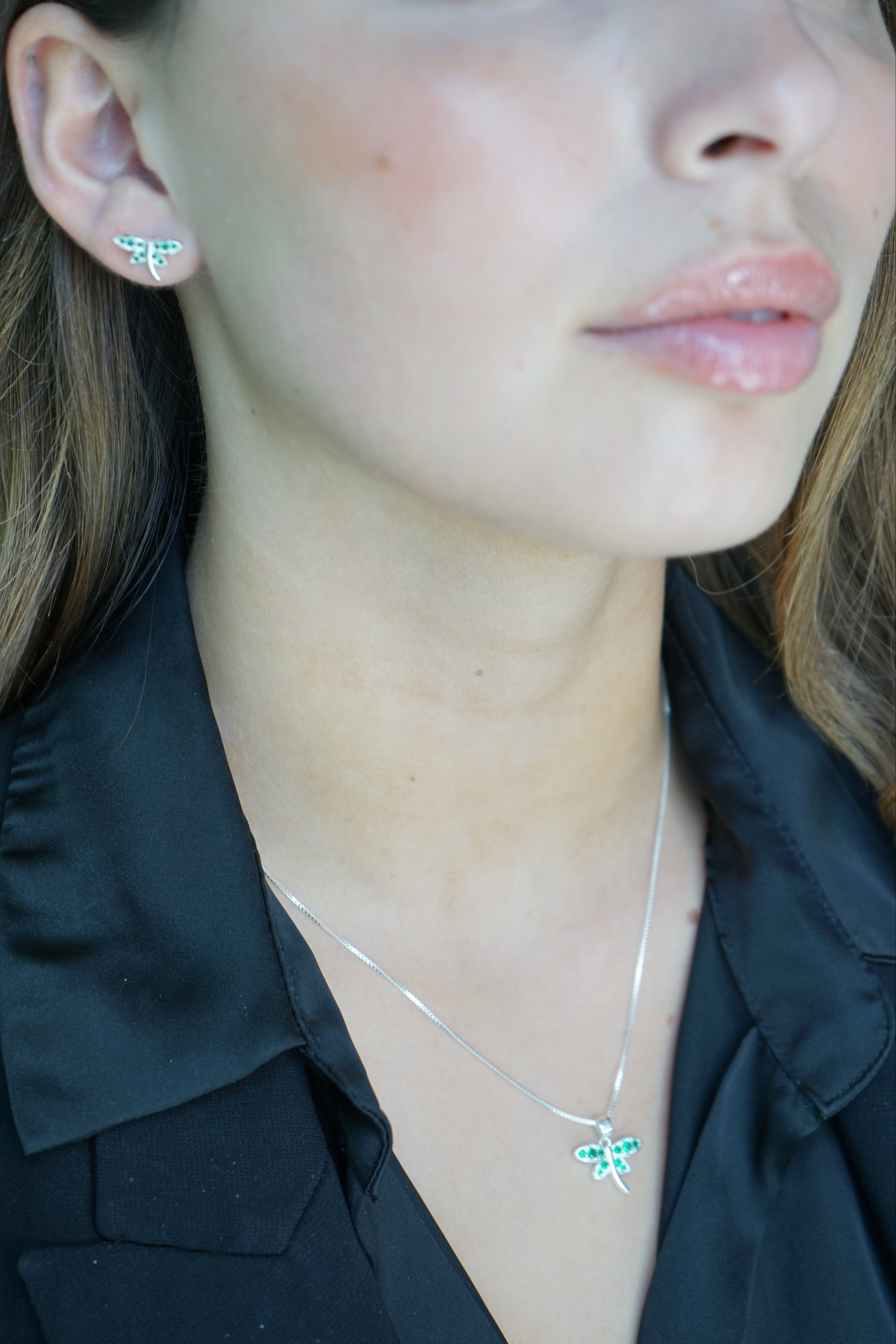 Conjunto LIBELULA en Plata Fina 925 - Transformación y evolución personal