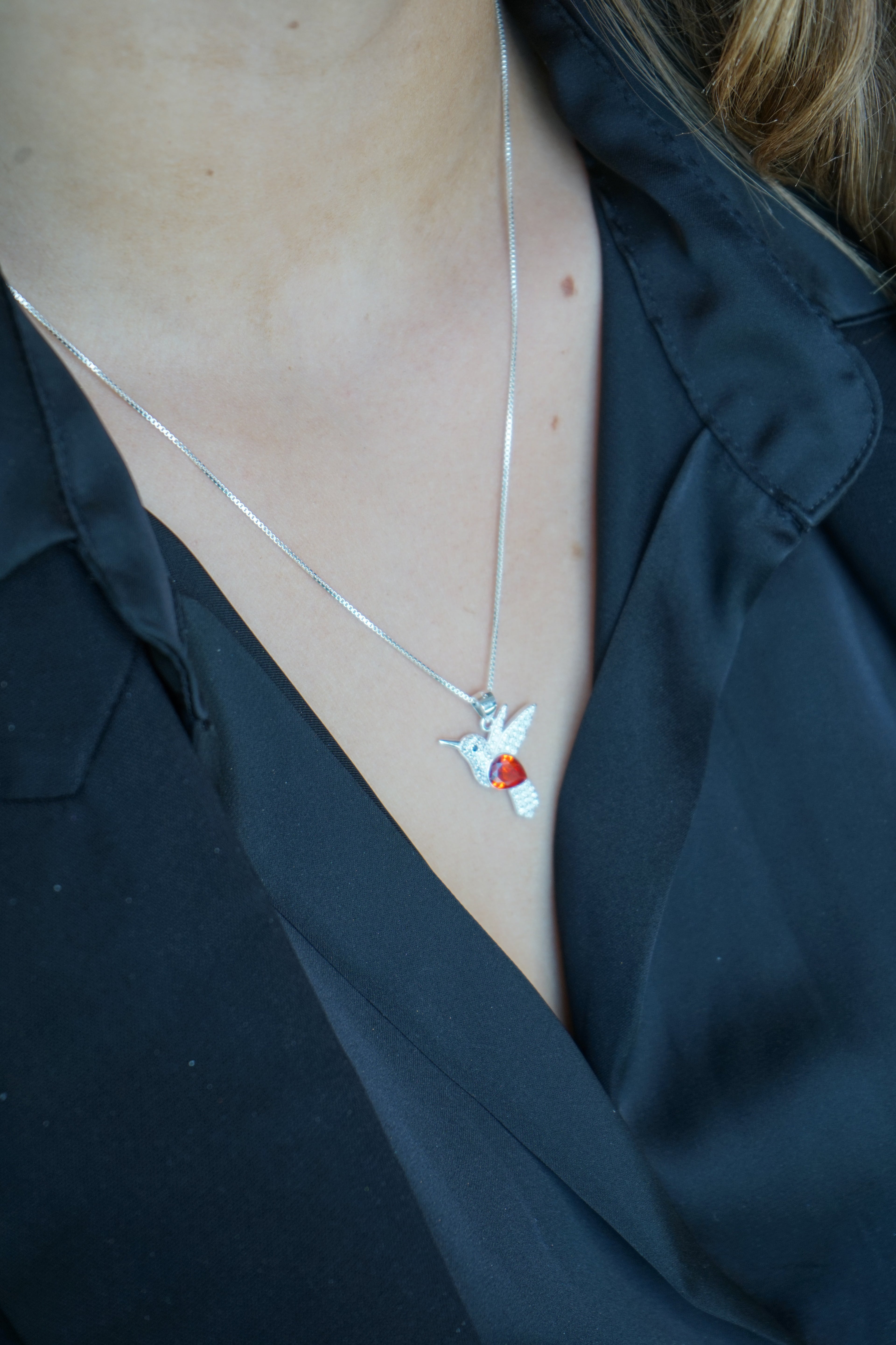 Conjunto PICAFLOR en Plata Fina 925 con Circones