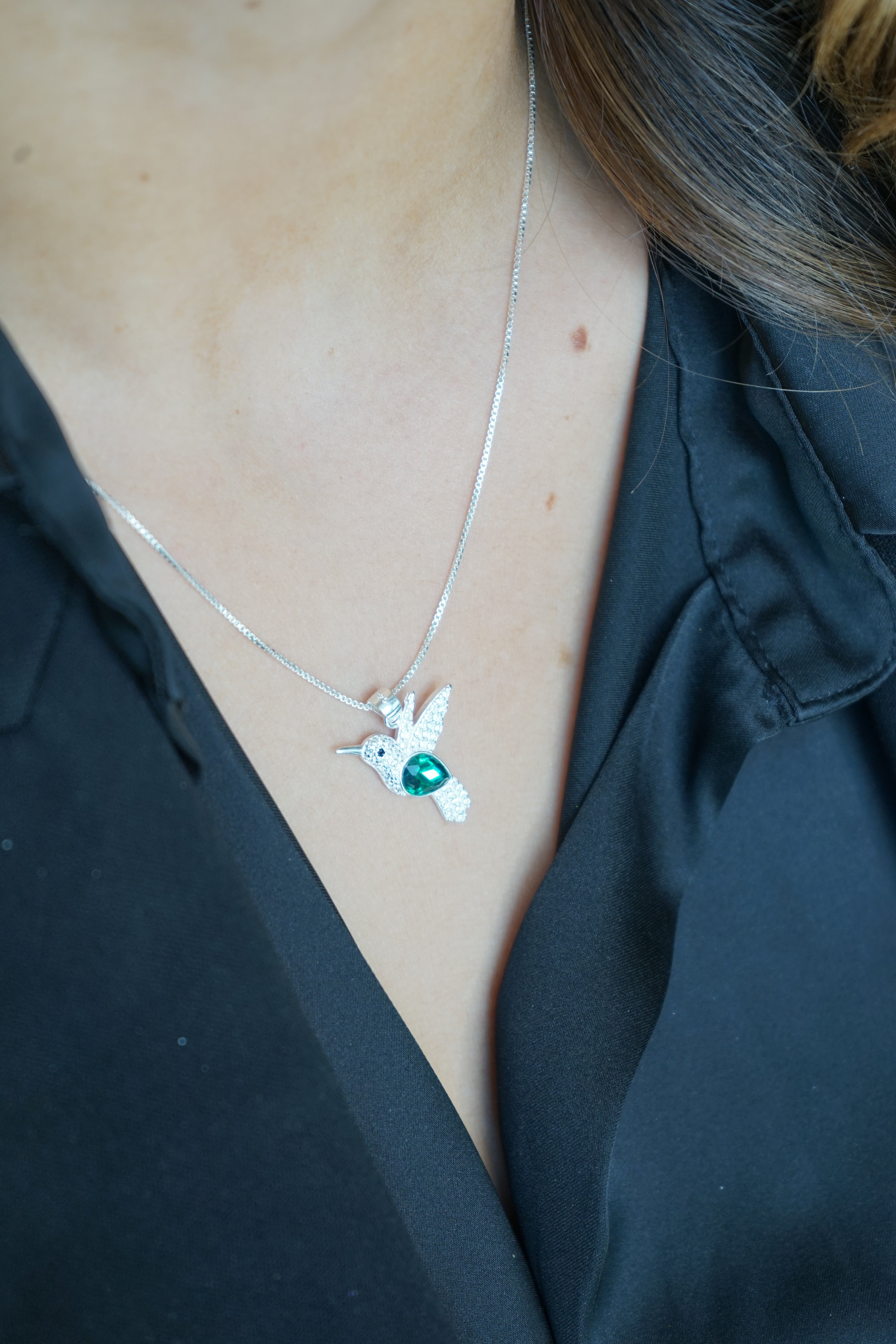 Conjunto PICAFLOR en Plata Fina 925 con Circones