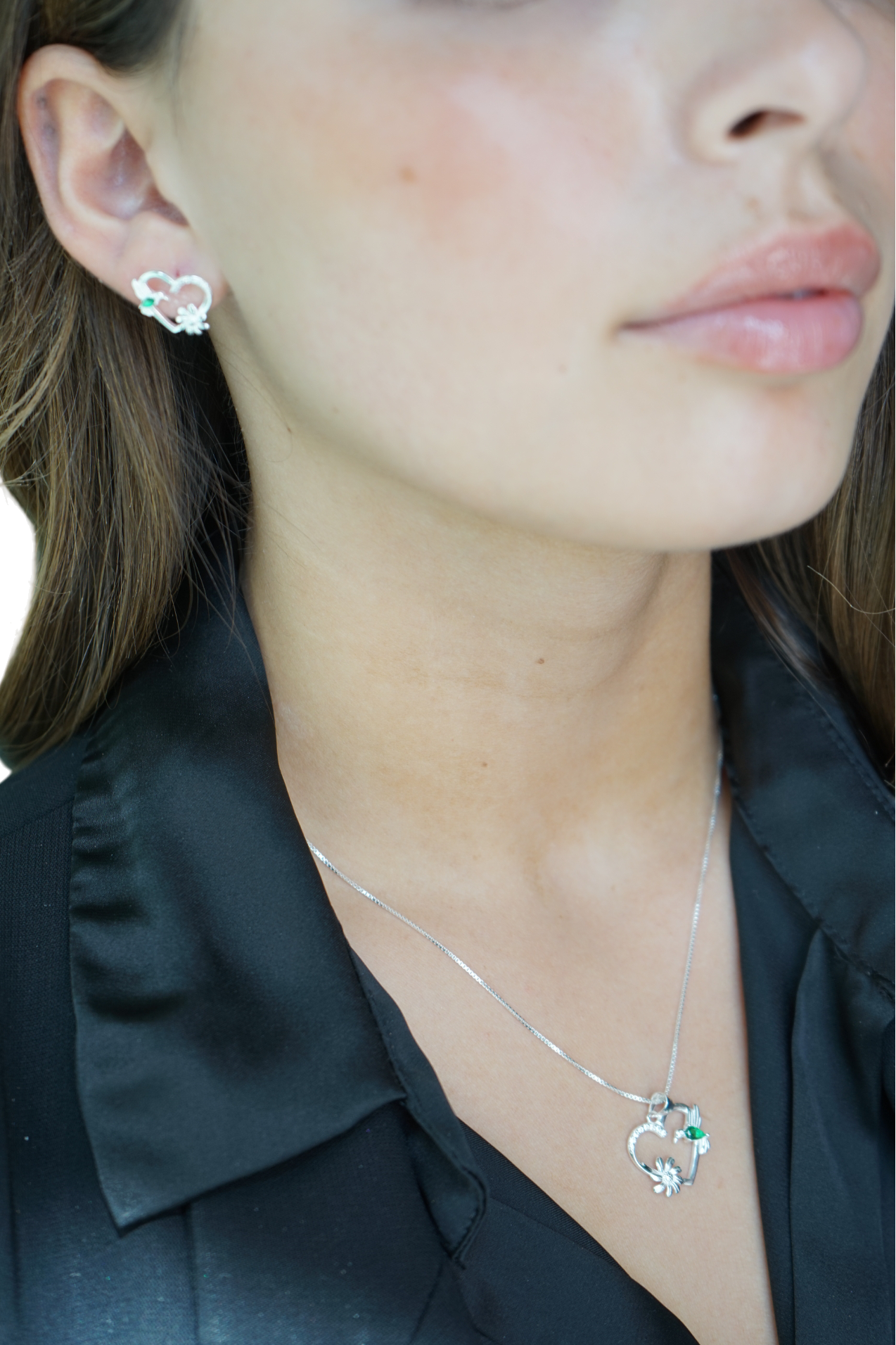 Set Amor Colibrí – Plata Fina 925