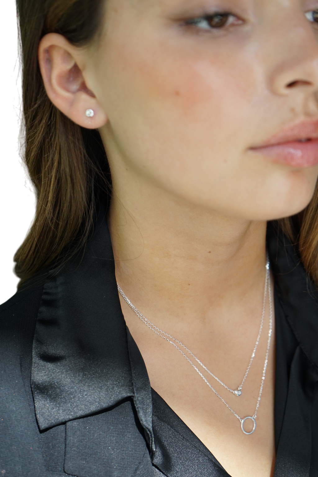 Set Doble con Punto de Luz – Plata Fina 925