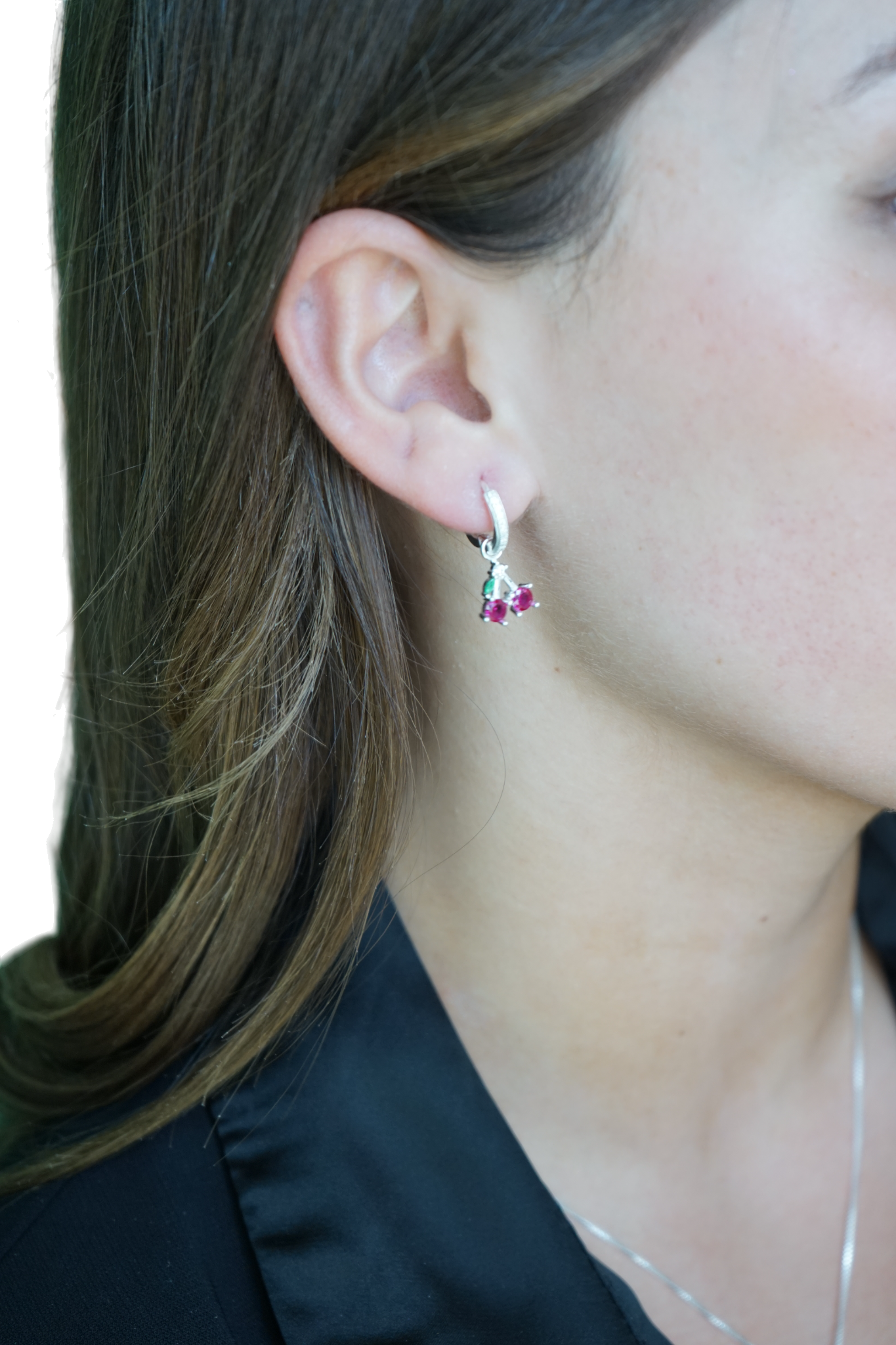 Conjunto Cerezo Brillante – Plata Fina 925