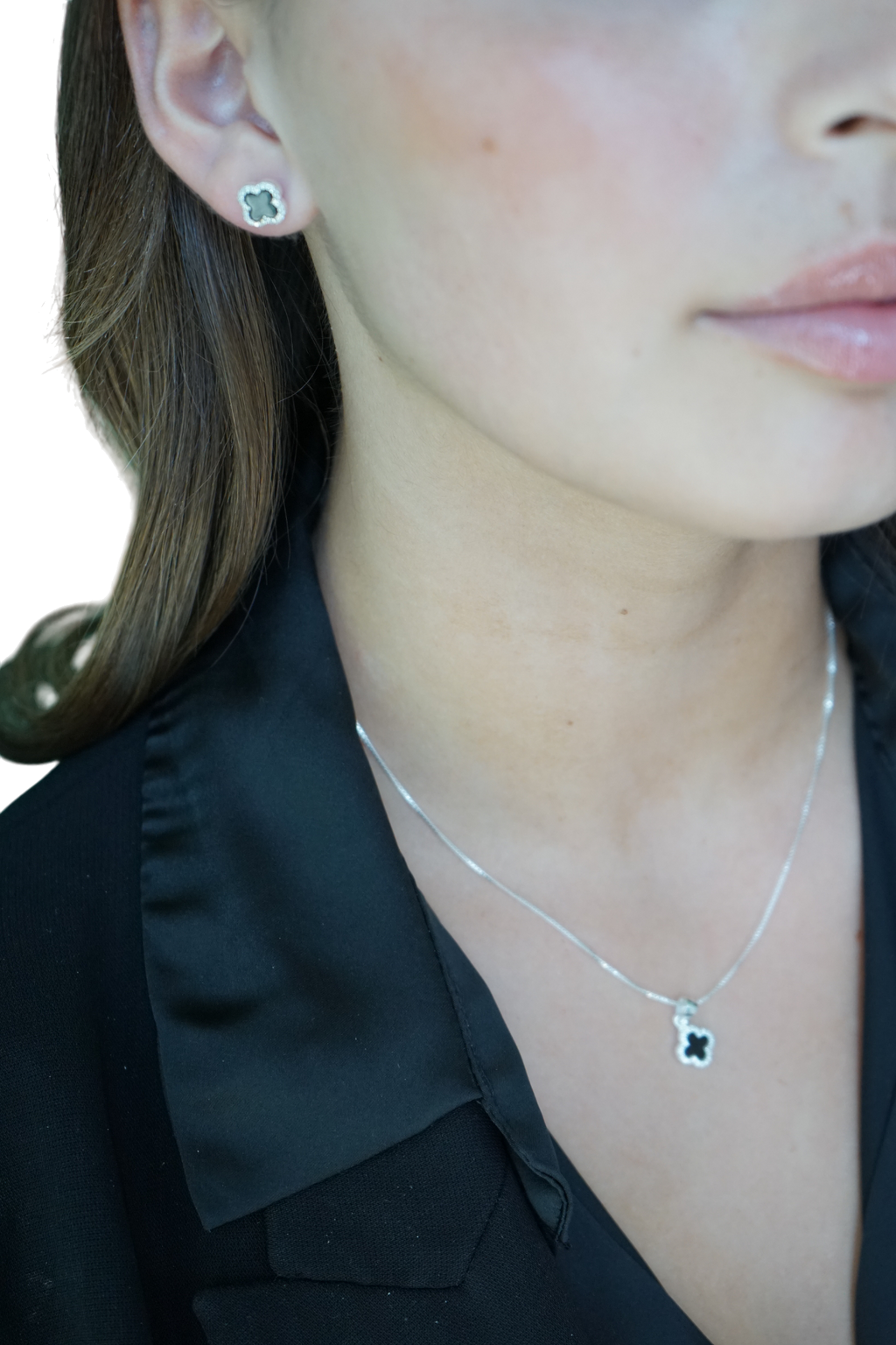 Set Trébol Encanto – Plata Fina 925