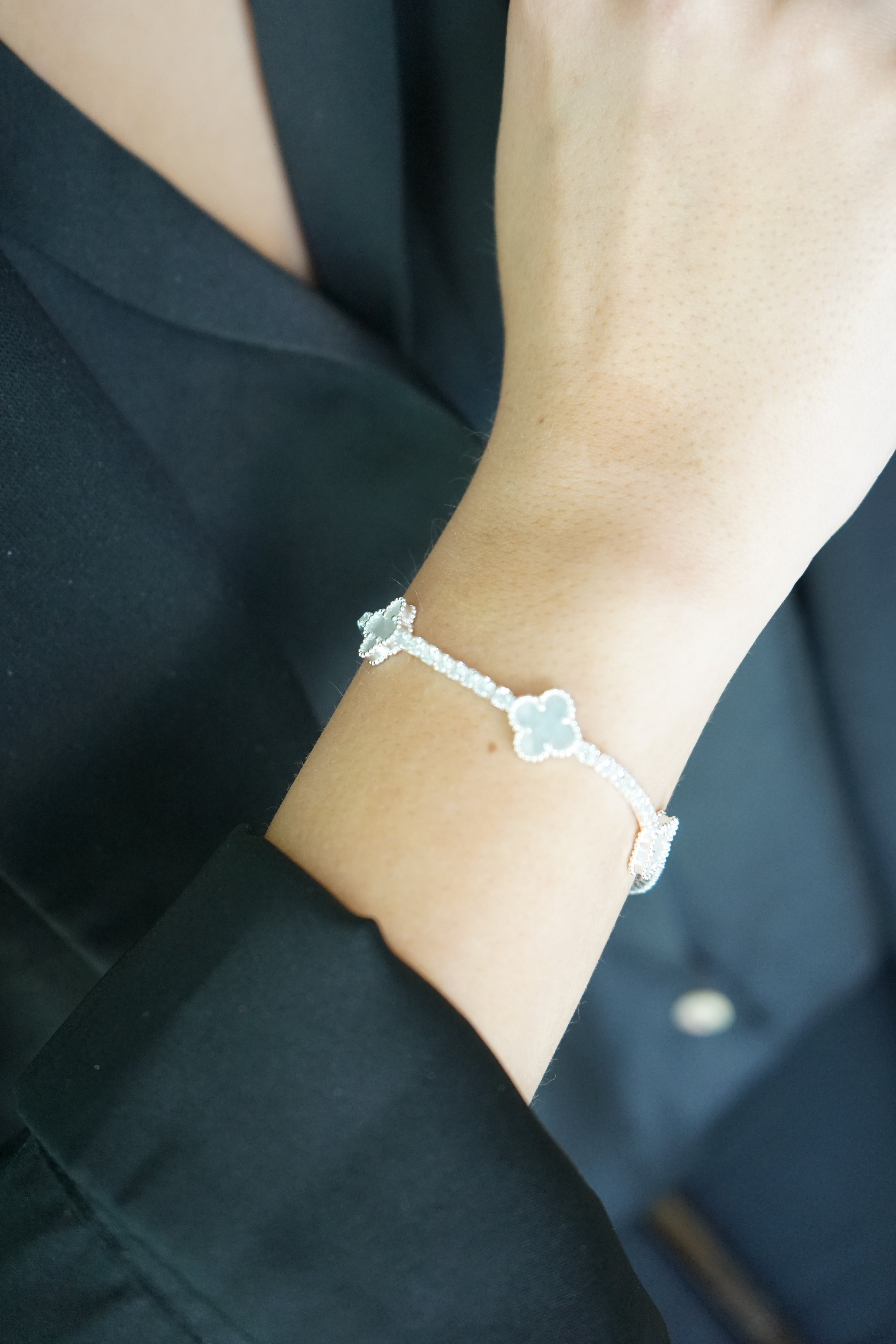 Pulsera Clover – Plata Fina 925