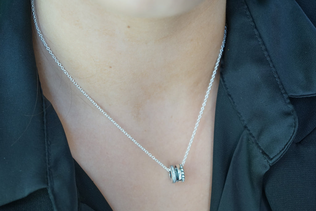 Collar Aros de Intención – Plata Fina 925 & Circones