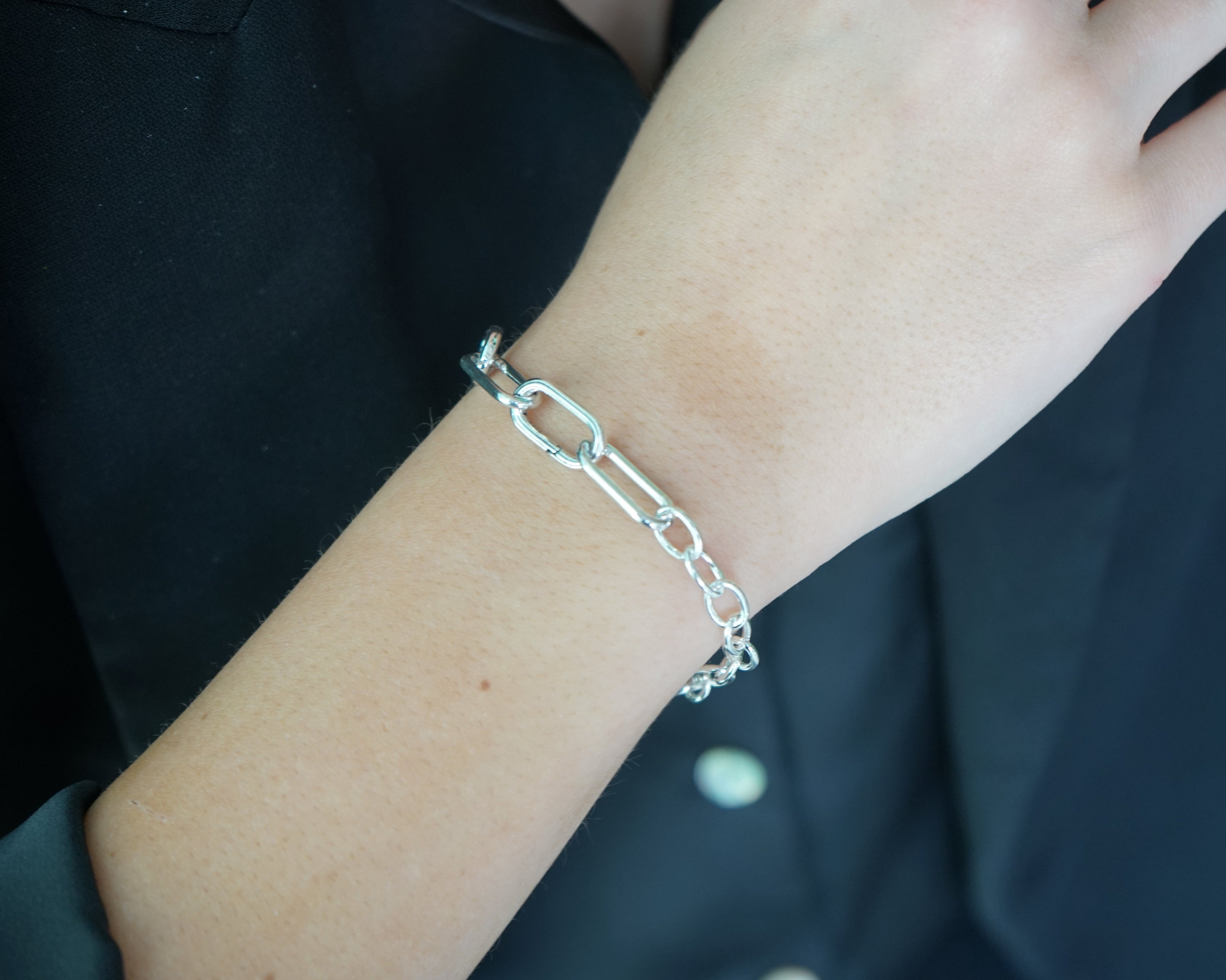 Pulsera Paperclip Essential – Plata Fina 925