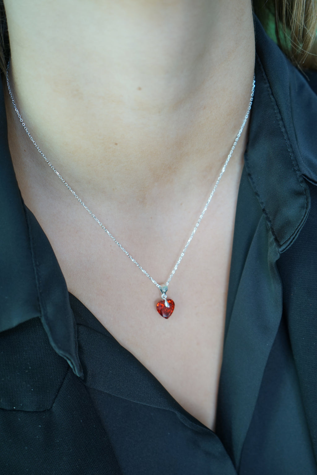 Collar Corazón de Luz – Plata Fina 925