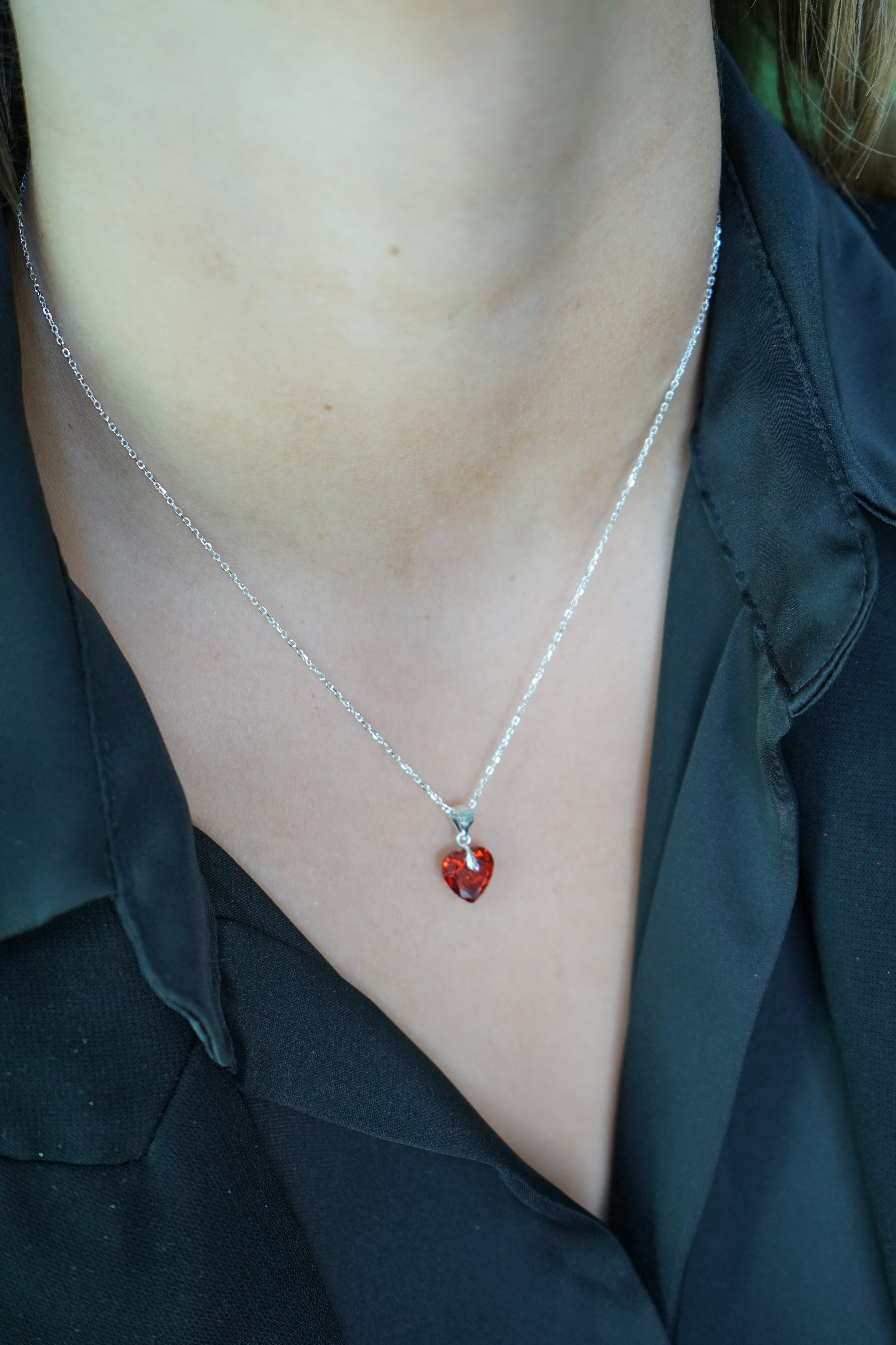 Collar Corazón de Luz – Plata Fina 925