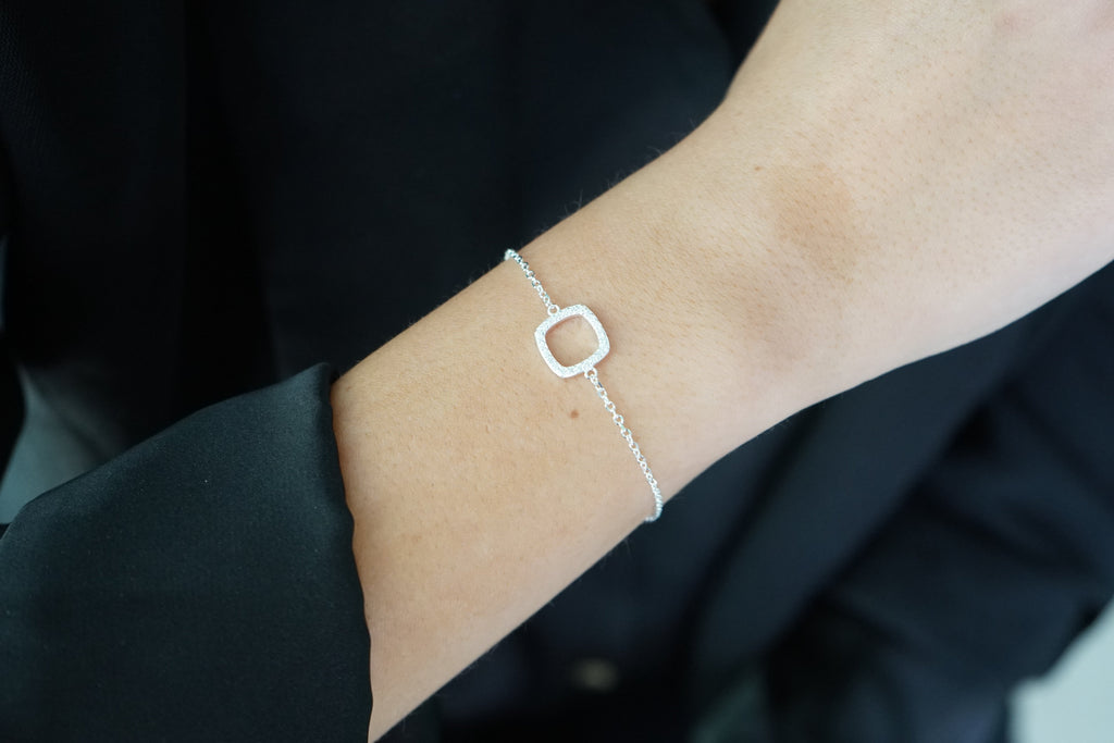 Pulsera Minimal Square – Plata Fina 925