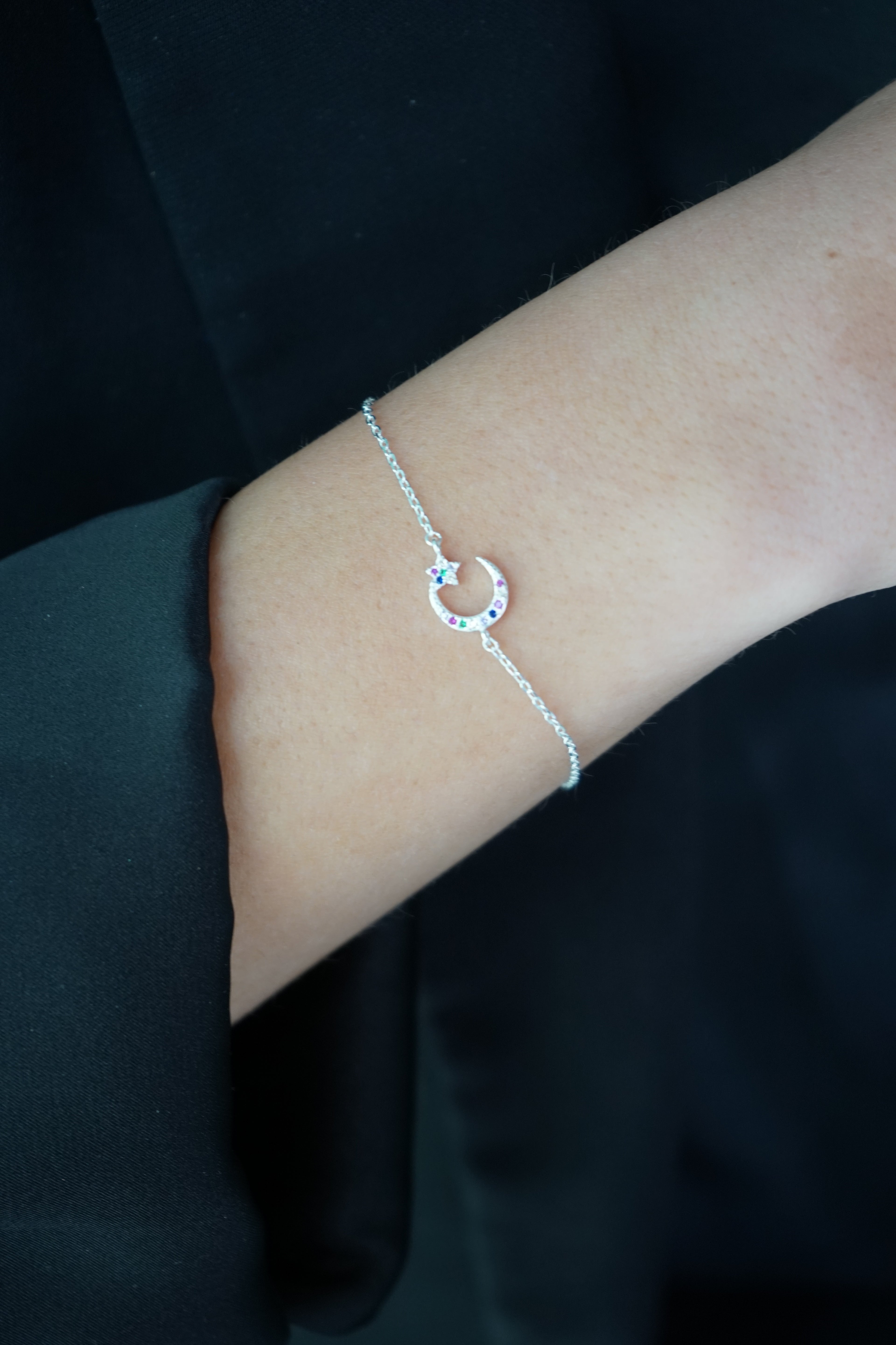 Pulsera Luna Multicolor – Plata Fina 925