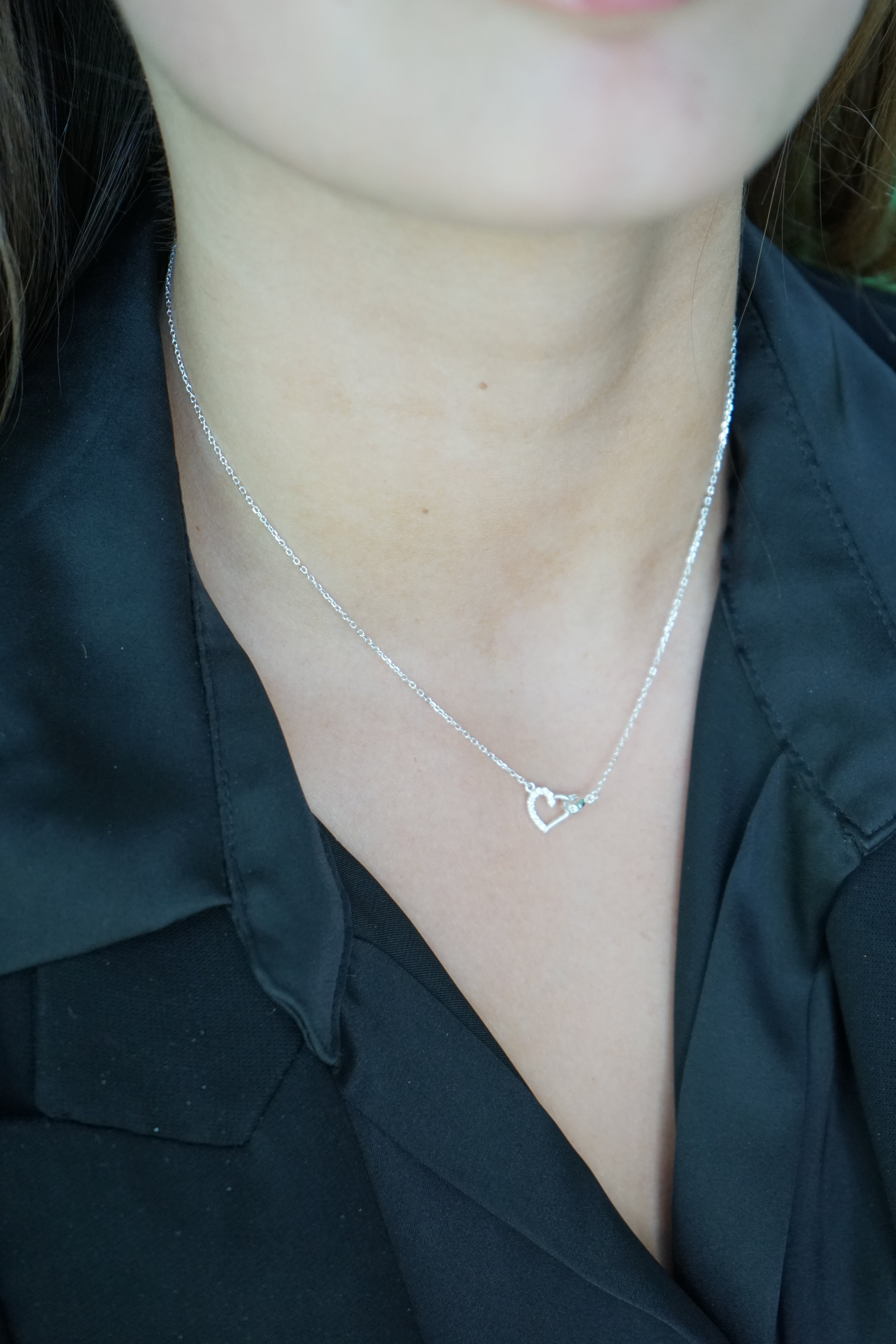 Collar Corazón Unido – Plata Fina 925